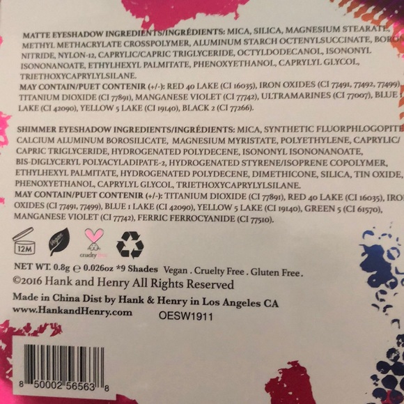 Hank & Henry - Living in Color eyeshadow Palette - Picture 4 of 4